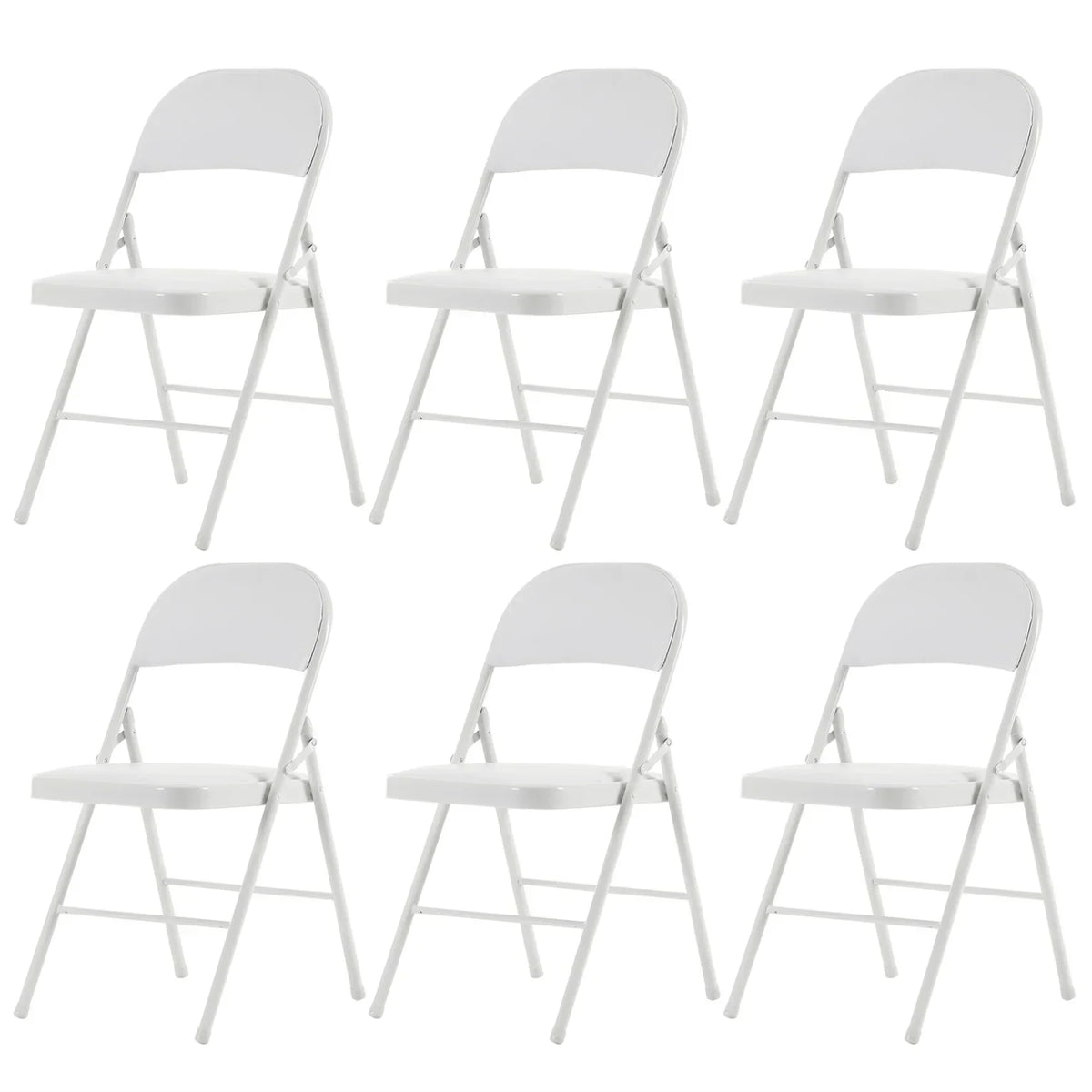 Nouveauté 2026 – Lot de 6 chaises pliantes grises avec assise rembourrée, portables et empilables, pour une utilisation intérieure et extérieure. Structure métallique robuste, idéale pour les événements, bureaux, mariages et fêtes. Capacité de charge