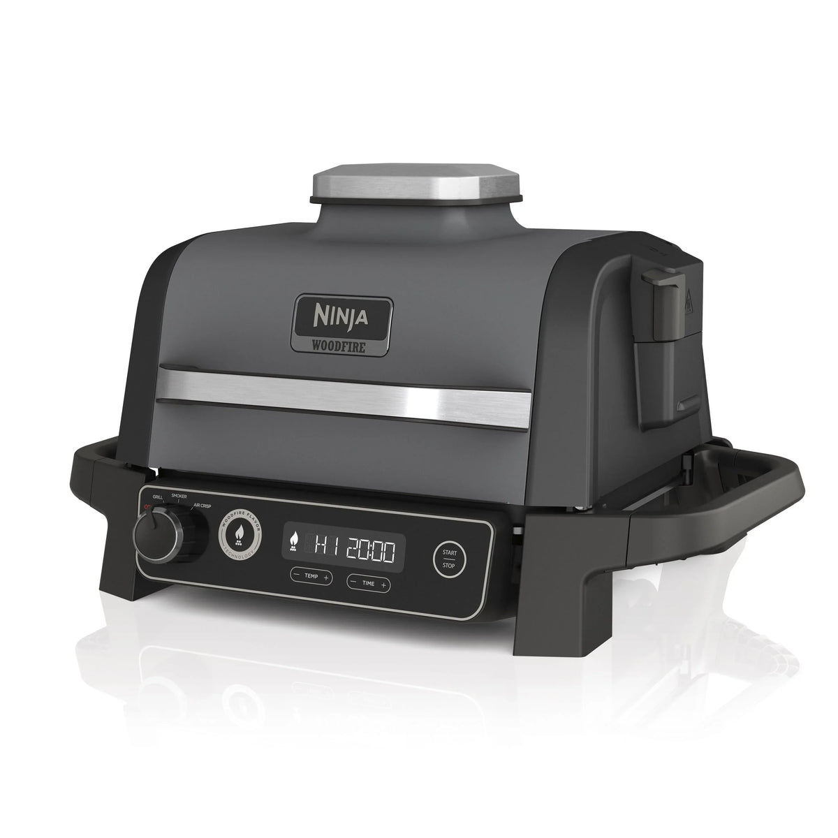 Nouveauté 2026 – Barbecue et fumoir d'extérieur Woodfire , 3 en 1 : grill, fumoir et friteuse à air chaud, avec technologie Woodfire, OG700