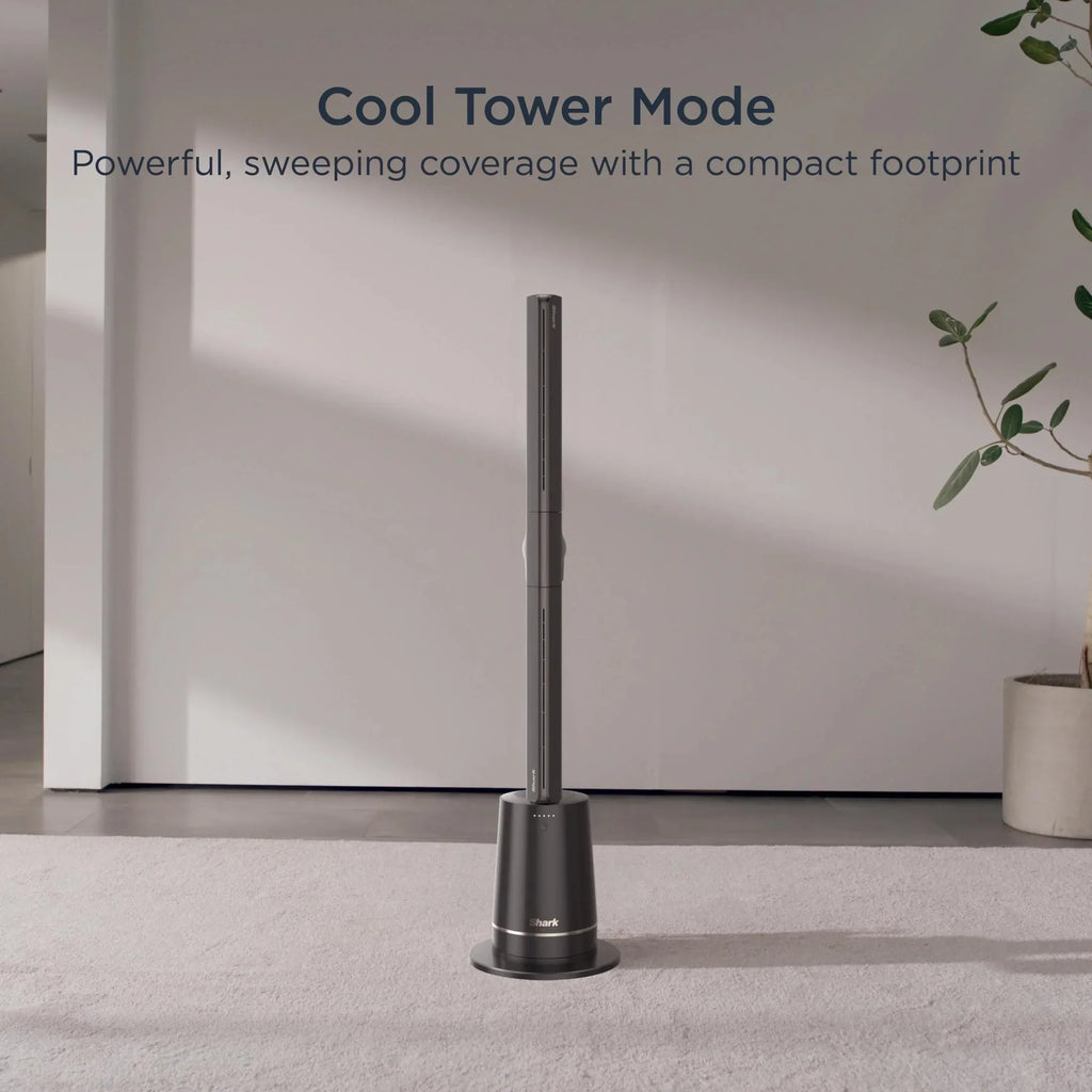 Nouveauté 2026 – Ventilateur Shark TurboBlade XL « Tour sans pales ultra-personnalisable, pivotante, rotative, oscillante à 180° », TF200, anthracite