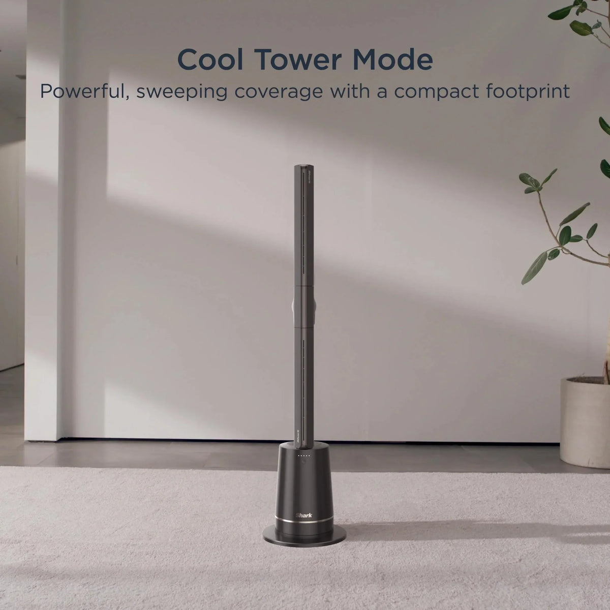 Nouveauté 2026 – Ventilateur Shark TurboBlade XL « Tour sans pales ultra-personnalisable, pivotante, rotative, oscillante à 180° », TF200, anthracite
