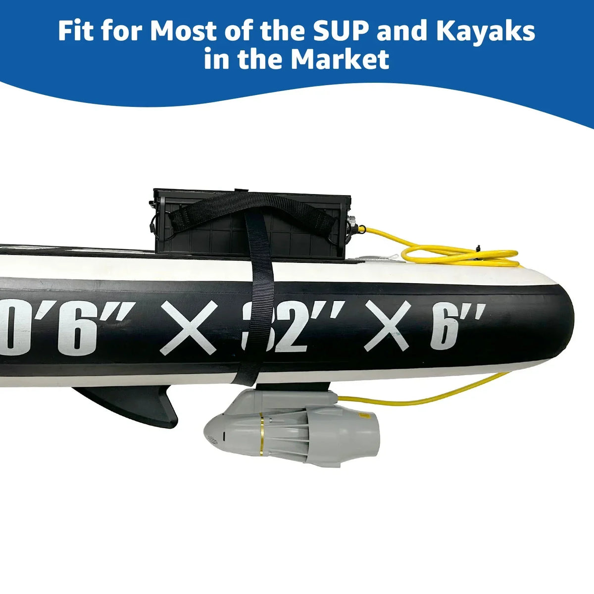 Nouveauté 2026 – Moteur électrique de traîne pour SUP, kayak de pêche, float tube, propulseur sous-marin 8 km/h pour planche à pagaie SUP (batterie non incluse