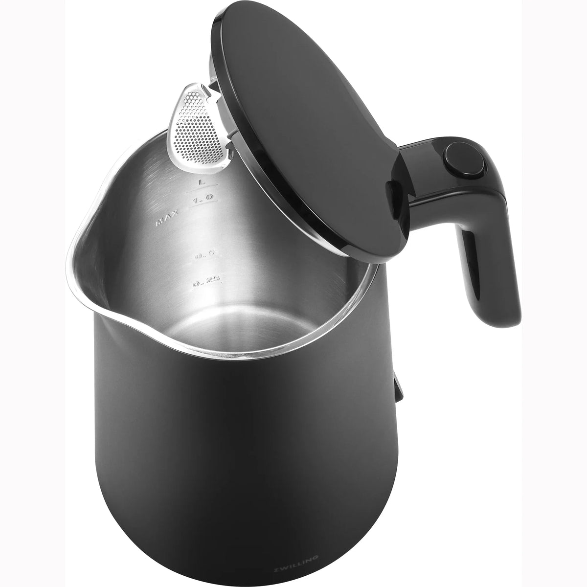 Nouveauté 2026 – Bouilloire électrique sans fil Enfinigy Cool Touch 1 litre ZWILLING , avec eau chaude instantanée - Noire