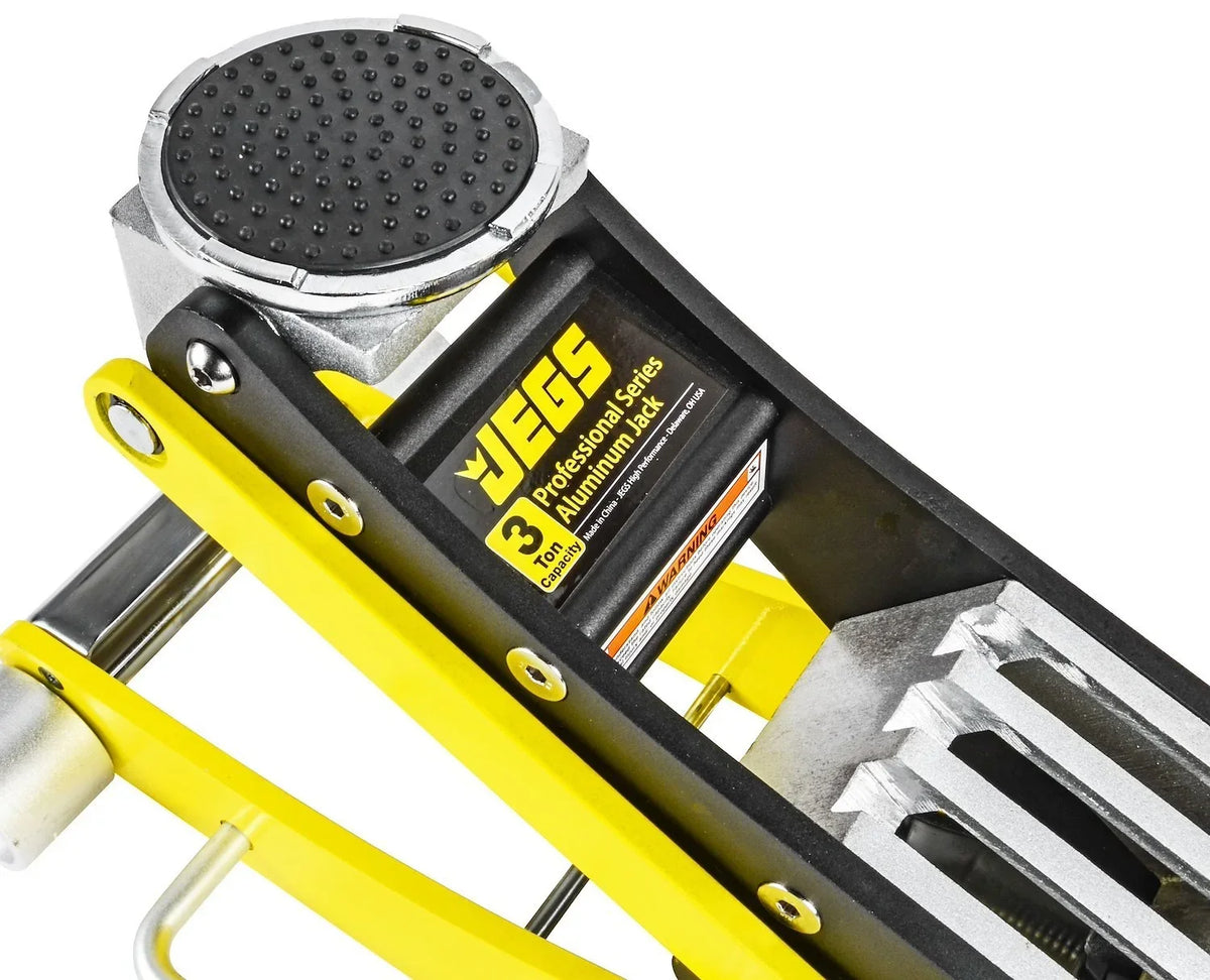 Nouveauté 2026 – Cric de sol professionnel en aluminium JEGS 80077, profil bas, 3 tonnes : 3 1/2 pouces