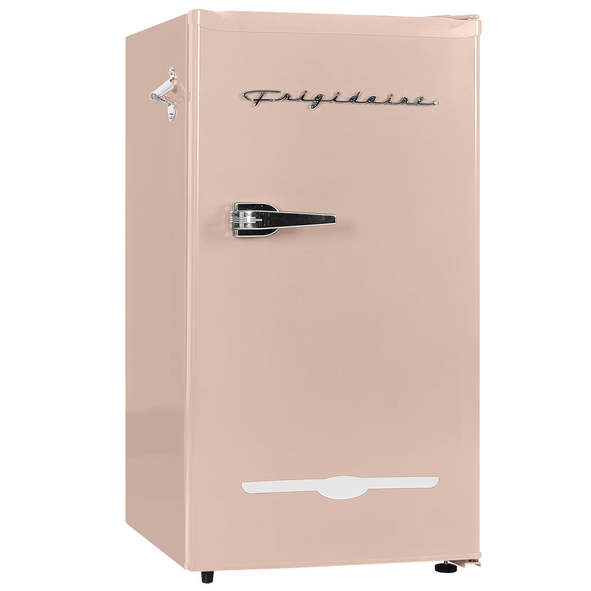 Nouveauté 2026 – Réfrigérateur de bar rétro Frigidaire EFR376-C-PINK 3,2 pi³ (rose), 65 watts, avec ouvre-bouteille latéral