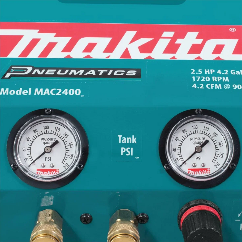 Nouveauté 2026 – Compresseur d'air Makita 2,5 HP Big Bore™ (double colonne