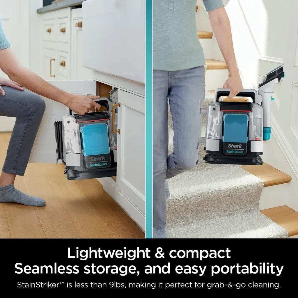 Nouveauté 2026 – Nettoyeur portable pour tapis et tissus d'ameublement Shark StainStriker PX201 - Élimine les taches, les salissures et les odeurs