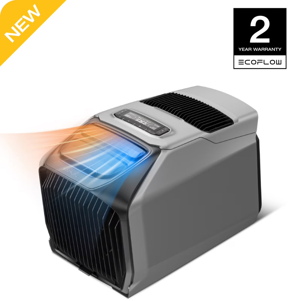 Nouveauté 2026 – Climatiseur portable EF EcoFlow WAVE 3 , puissance de refroidissement 1800 W/6100 BTU et puissance de chauffage 2000 W/6800 BTU, charge rapide 1000 W en 75 minutes, autonomie sans fil de 8 heures, contrôle via application, idéal pour