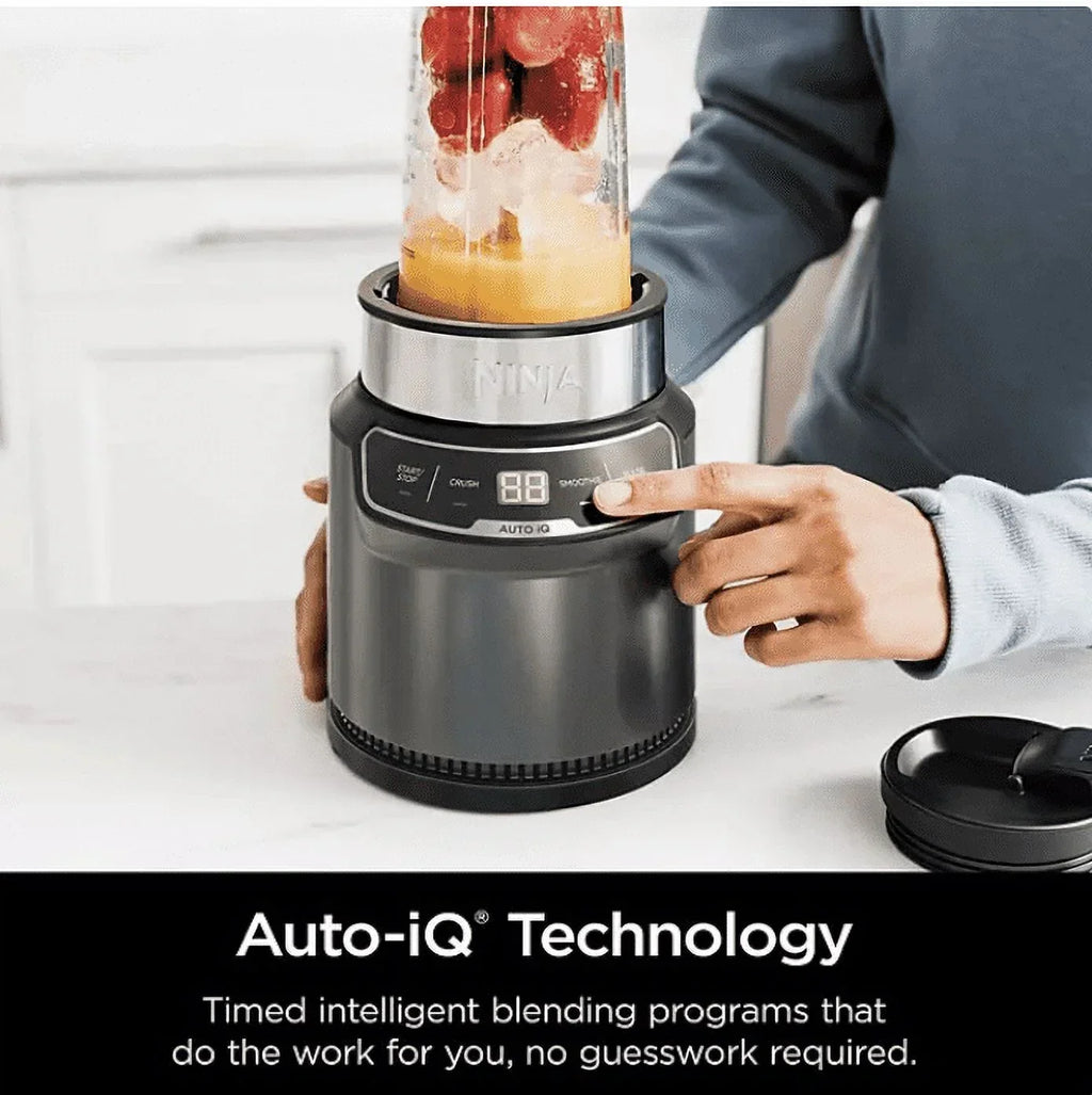 Nouveauté 2026 – Blender personnel Ninja Nutri-Blender Pro avec Auto-iQ, CL401A