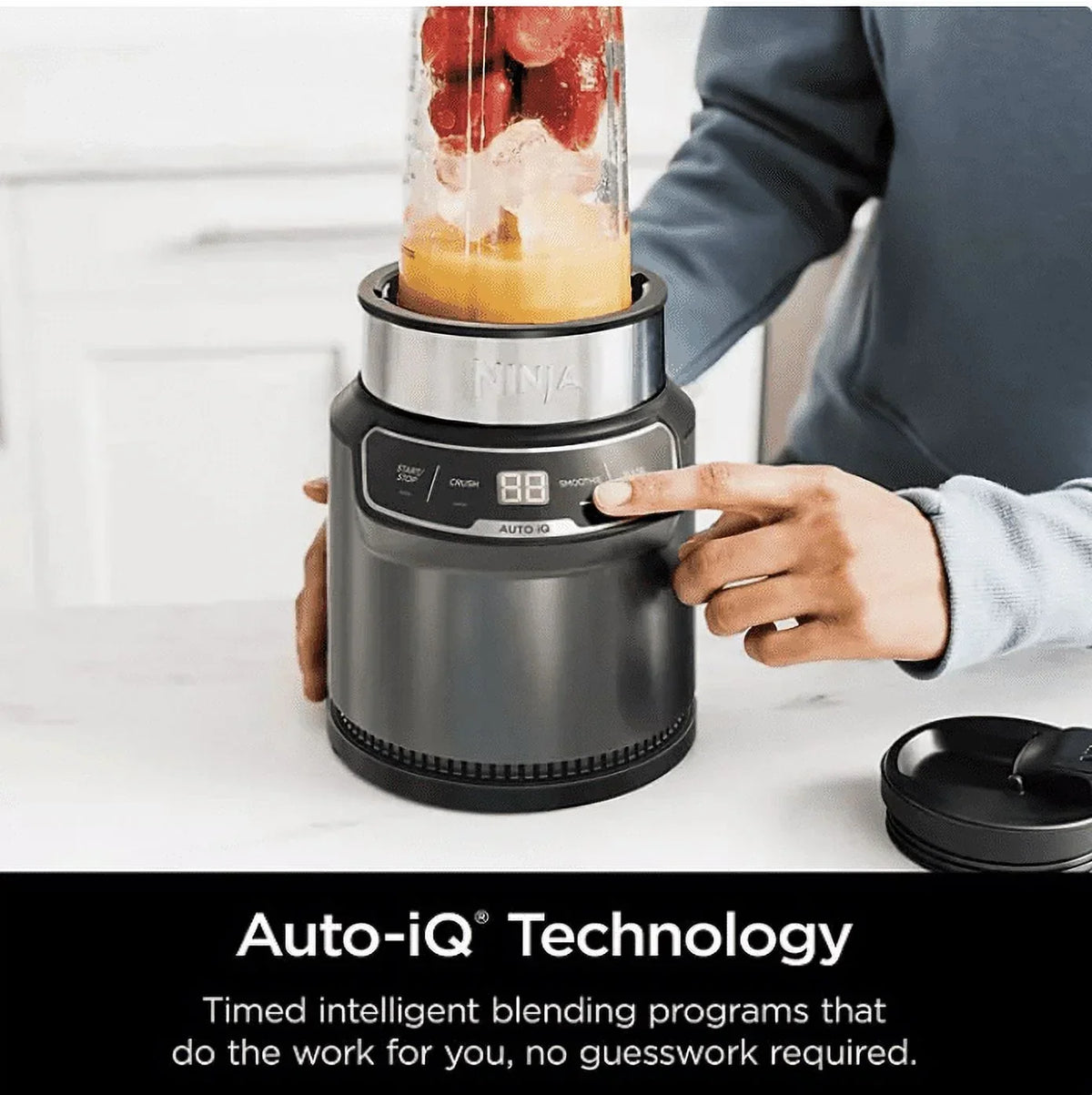 Nouveauté 2026 – Blender personnel Ninja Nutri-Blender Pro avec Auto-iQ, CL401A