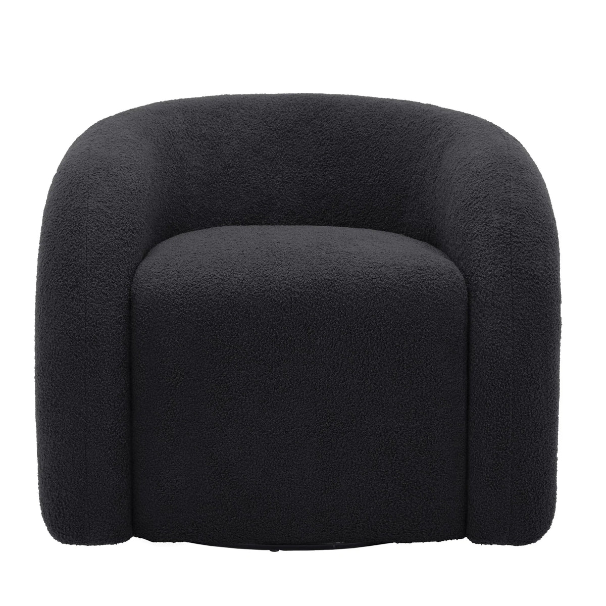 Nouveauté 2026 – Fauteuil pivotant 360" pour salon, fauteuil tonneau bouclé, canapé une place, fauteuil de lecture, vert sauge