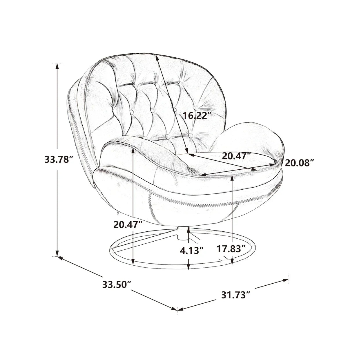 Nouveauté 2026 – Fauteuil pivotant Velvet avec repose-pieds, chaise longue moderne avec structure en métal, fauteuil de lecture confortable pour salon, chambre ou bureau, bleu