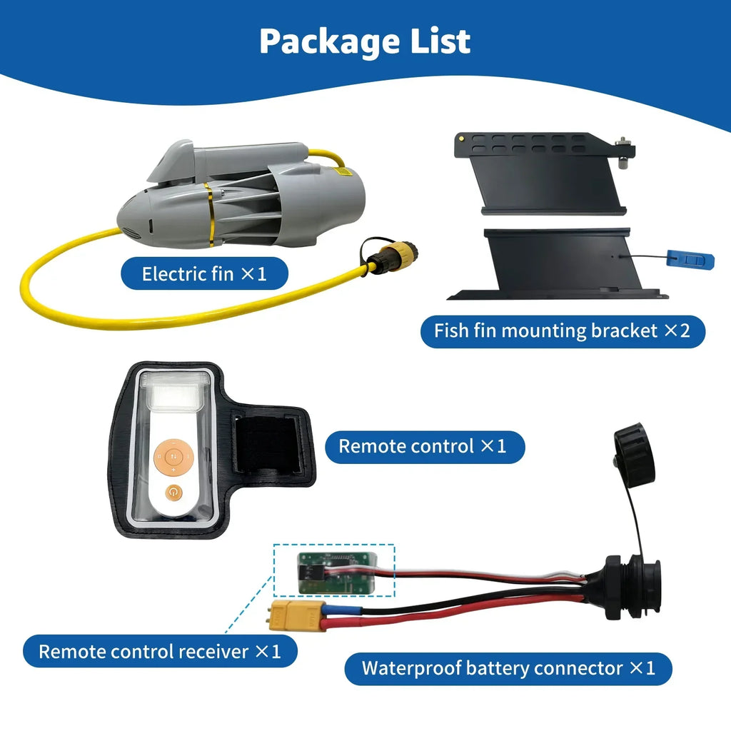 Nouveauté 2026 – Moteur électrique de traîne pour SUP, kayak de pêche, float tube, propulseur sous-marin 8 km/h pour planche à pagaie SUP (batterie non incluse
