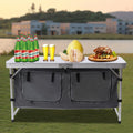Nouveauté 2026 – Table de camping pliante portable en aluminium, hauteur réglable, idéale pour cuisiner en intérieur et en extérieur