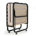 Nouveauté 2026 – Lit pliant Gymax avec matelas à mémoire de forme, lit d'appoint en métal, fabriqué en Italie