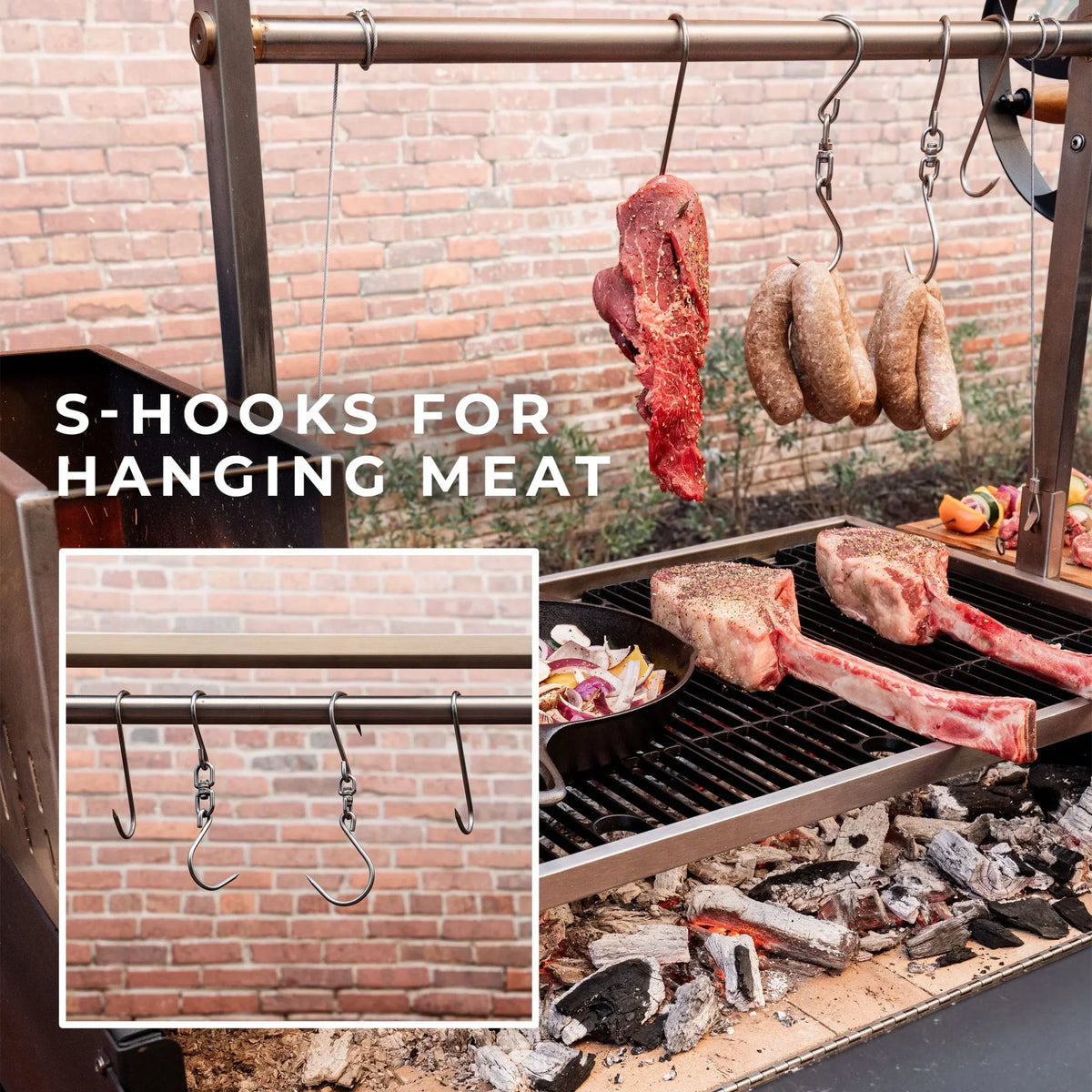 Nouveauté 2026 – Barbecue argentin Santa Maria XL à bois et charbon de bois Backyard Discovery , avec pince Asado