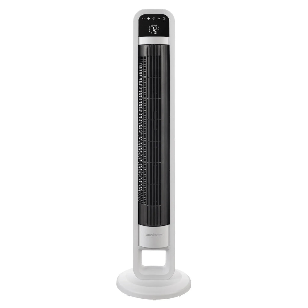 Nouveauté 2026 – Ventilateur tour OmniBreeze avec oscillation interne et Wi-Fi