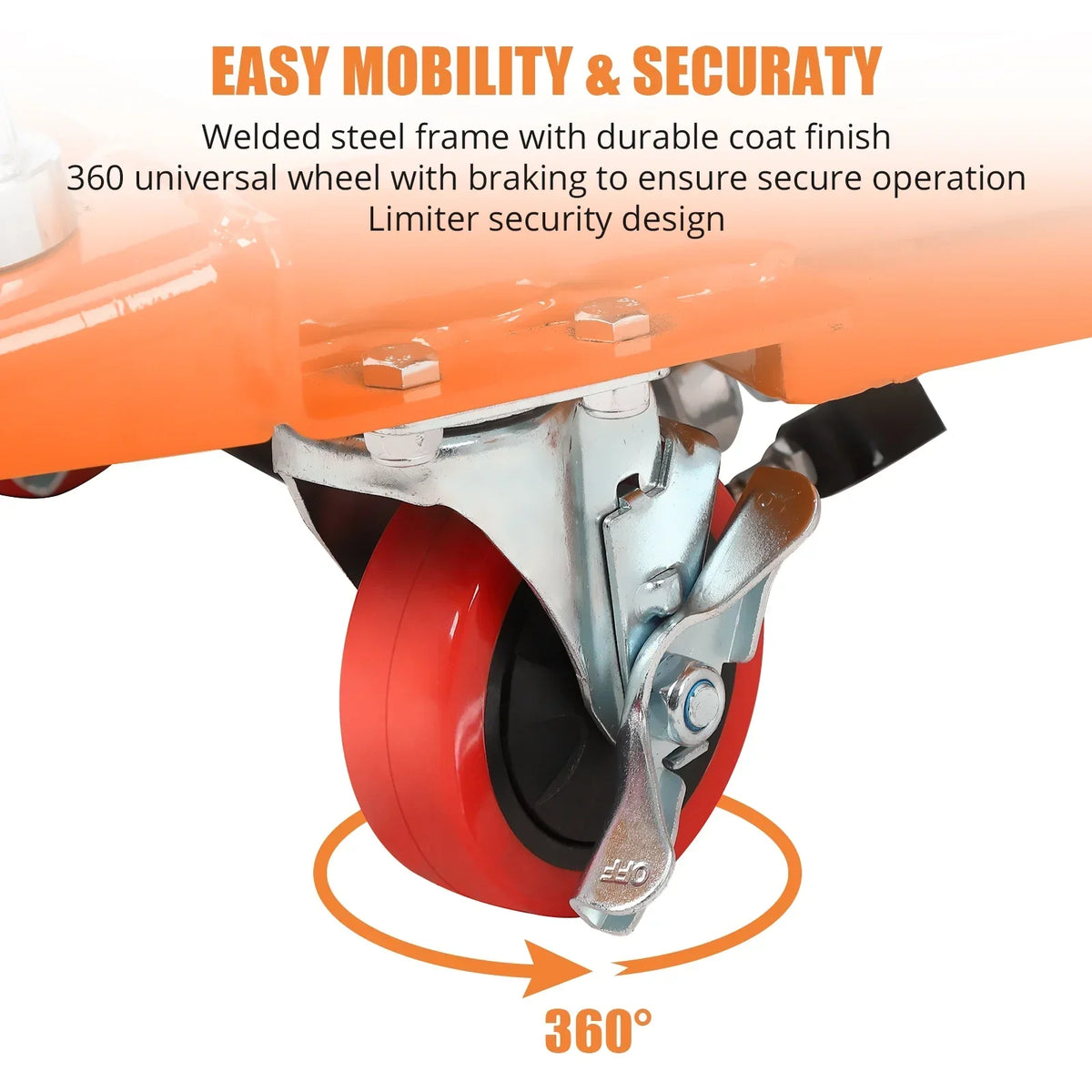 Nouveauté 2026 – Chariot élévateur hydraulique - Capacité de 350 kg, hauteur de levage réglable jusqu'à 150 cm, table élévatrice manuelle à double ciseaux avec 4 roues et patins antidérapants de 3 mm pour une manutention et un transport sécuritaires,