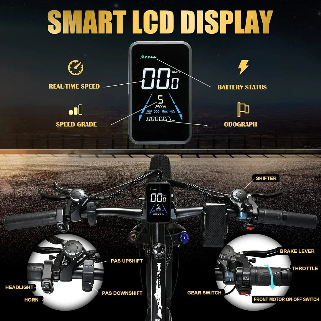 Nouveauté 2026 – Vélo électrique KETELES pour adultes, Peak 4000W à double moteur, VTT électrique à gros pneus 26", batterie amovible 48V 23AH UL 2849