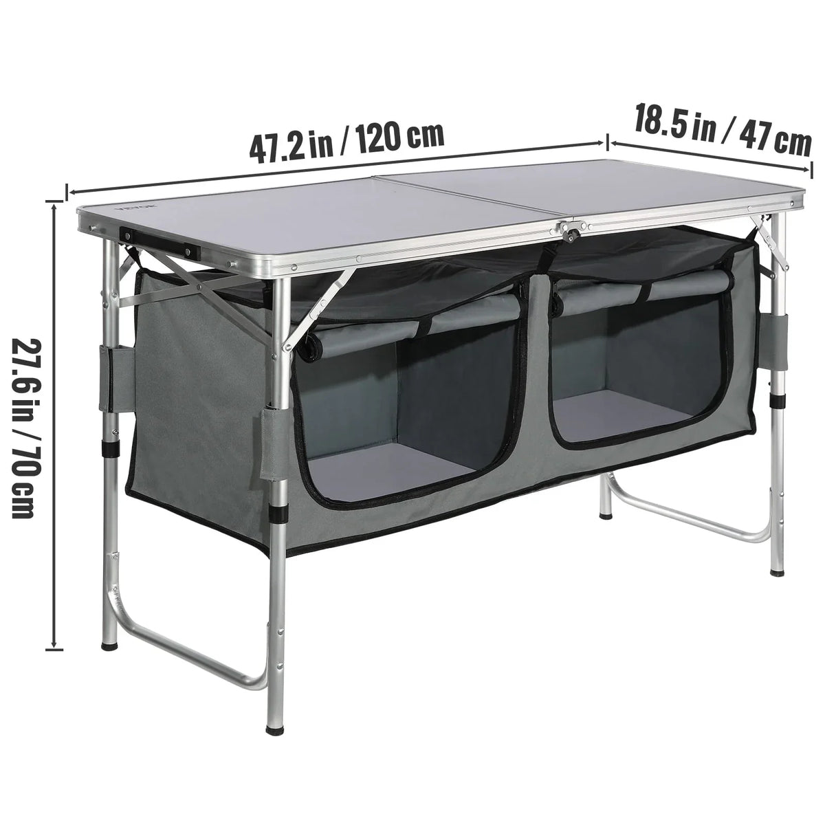 Nouveauté 2026 – Table de cuisine de camping BENTISM , pliable et portable, avec 3 hauteurs réglables