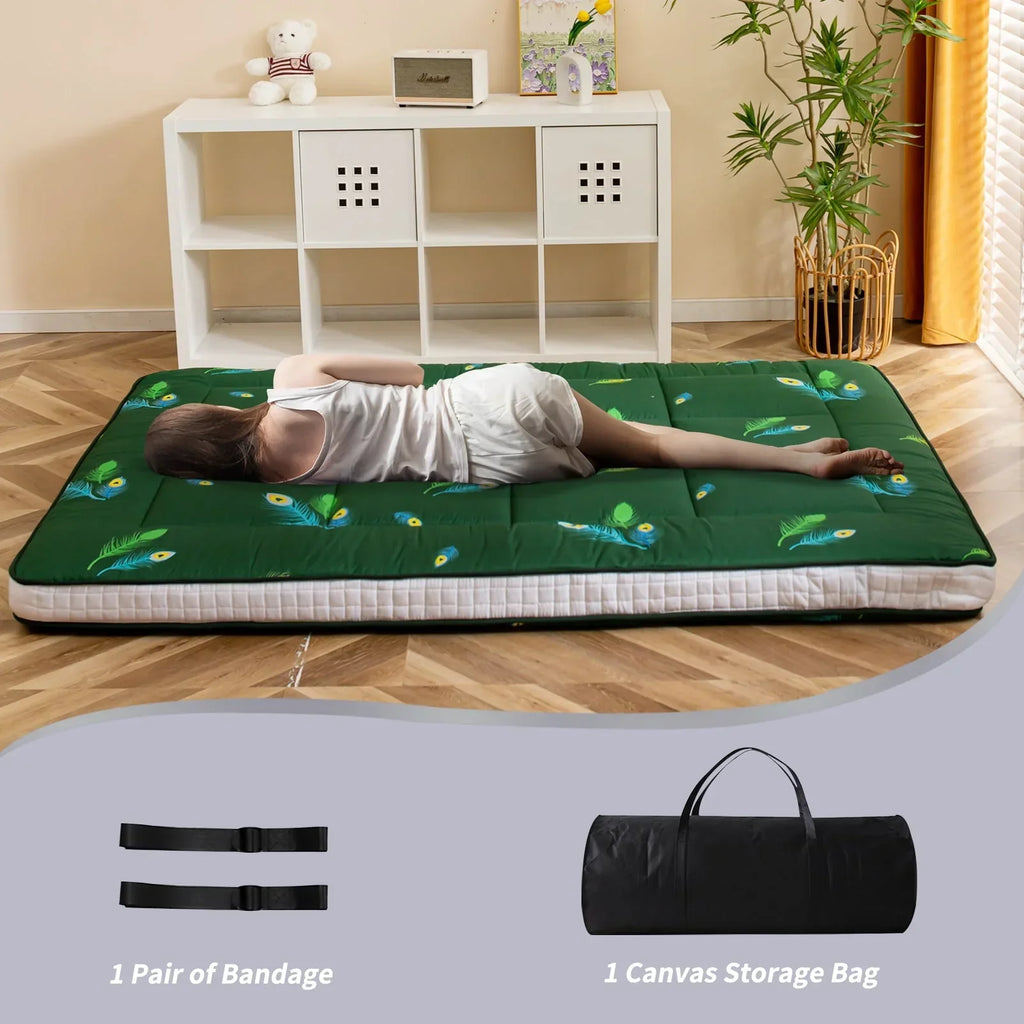 Nouveauté 2026 – Matelas de sol futon extra épais , matelas japonais pliable et enroulable rembourré, matelas de camping portable Shikibuton