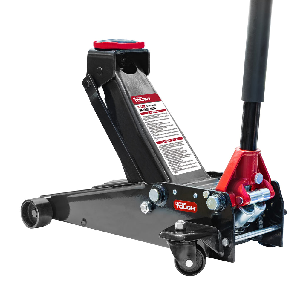 Nouveauté 2026 – Cric hydraulique Hyper Tough 3 tonnes avec double pompe - Noir