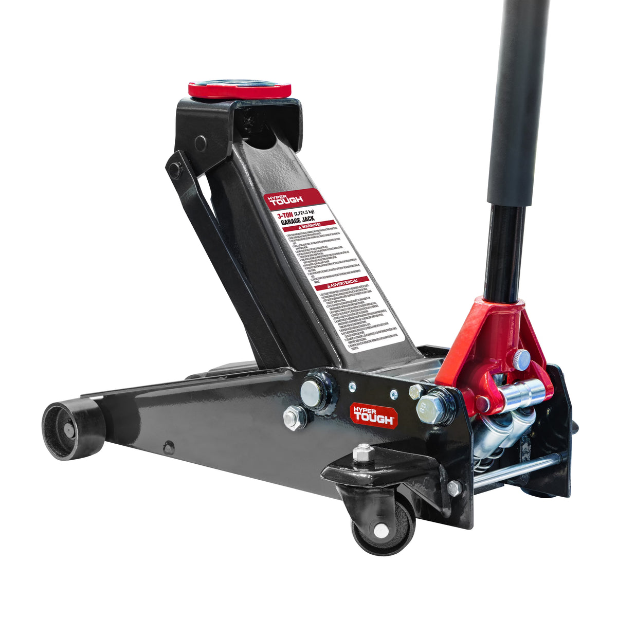 Nouveauté 2026 – Cric hydraulique Hyper Tough 3 tonnes avec double pompe - Noir