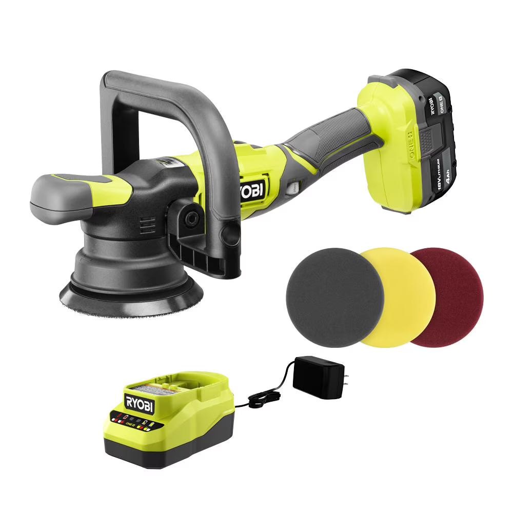 Nouveauté 2026 – Kit de polisseuse double action à vitesse variable RYOBI ONE+ 18V 5" - PBF100K