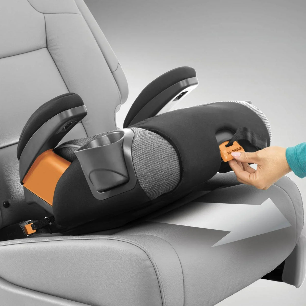 Nouveauté 2026 – Siège auto rehausseur 2-en-1 Chicco KidFit Zip Plus avec ceinture de sécurité - Taurus (noir/gris). Neuf