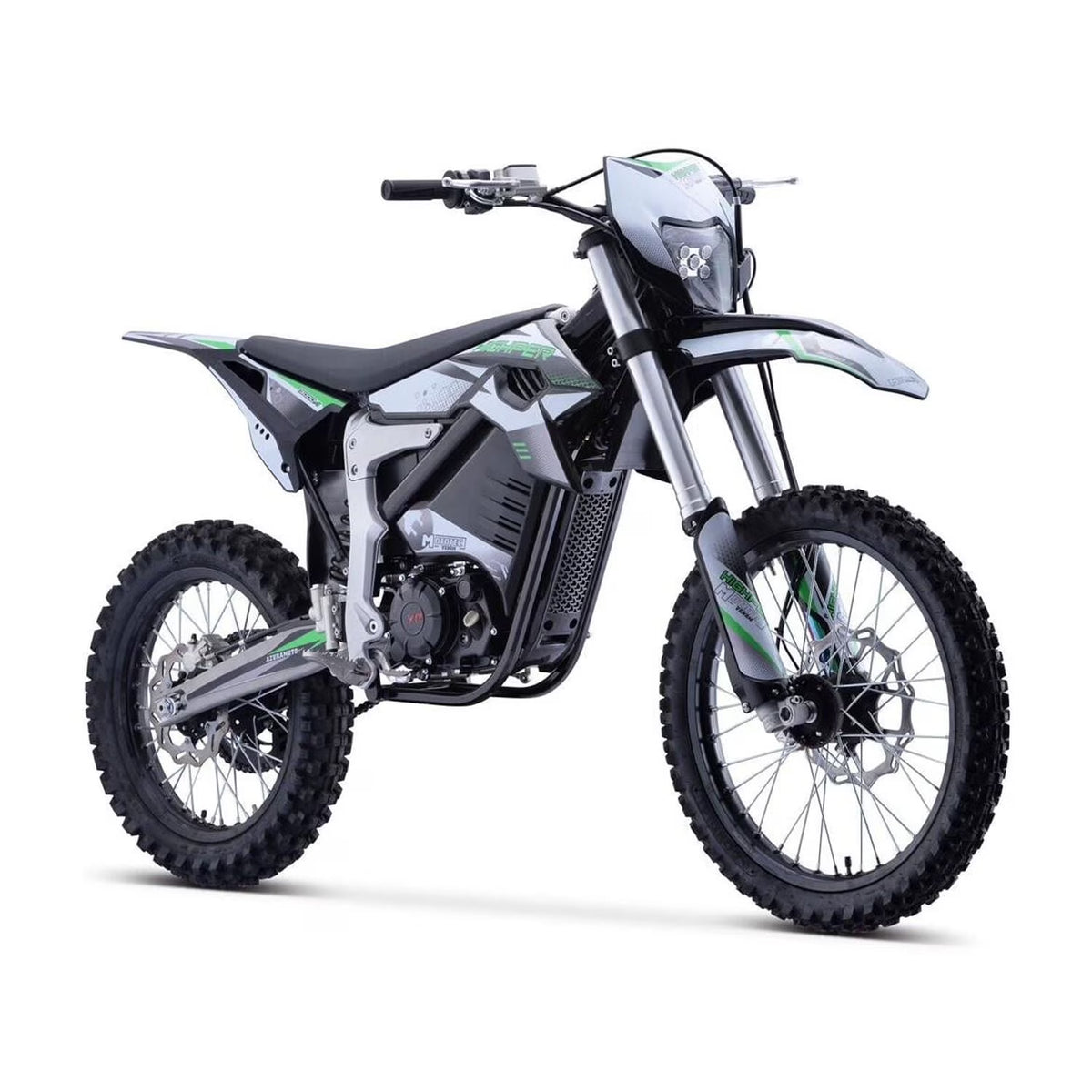 Nouveauté 2026 – Motocross électrique MotoTec Venom 72 V 12 000 W blanche