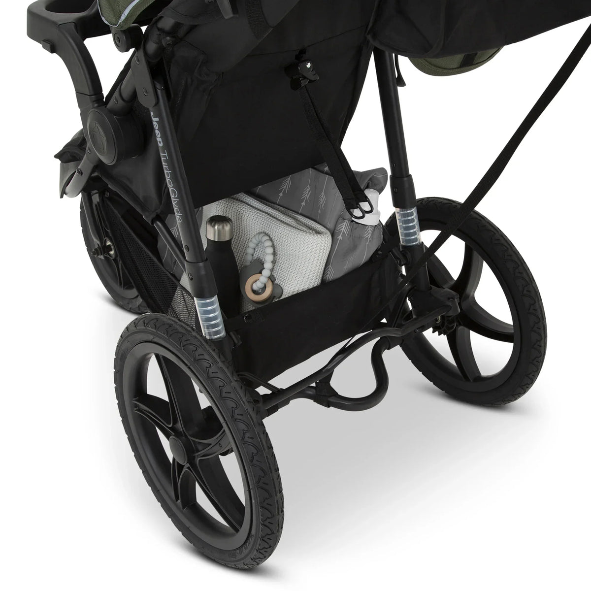 Nouveauté 2026 – Poussette de jogging Jeep TurboGlyde de Delta Children, noire