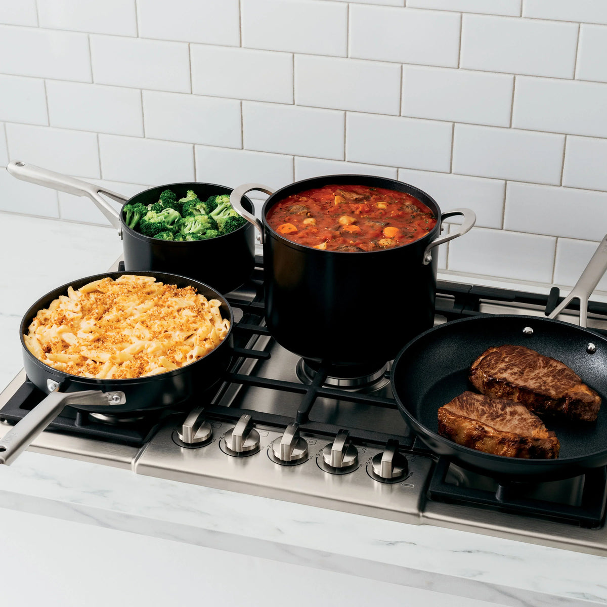 Nouveauté 2026 – Batterie de cuisine 10 pièces Ninja C19000 Foodi NeverStick, noire