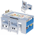 Nouveauté 2026 – Ensemble table et 2 chaises LAZY BUDDY pour enfants , chevalet 2 en 1 et table de bricolage pour tout-petits avec bacs de rangement, gobelets de peinture et rouleau de papier, idéal pour les enfants de 3 ans et plus