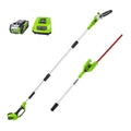 Nouveauté 2026 – Scie à perche sans fil Greenworks 40 V (50,8 cm) avec accessoire taille-haie + batterie 2,0 Ah et chargeur