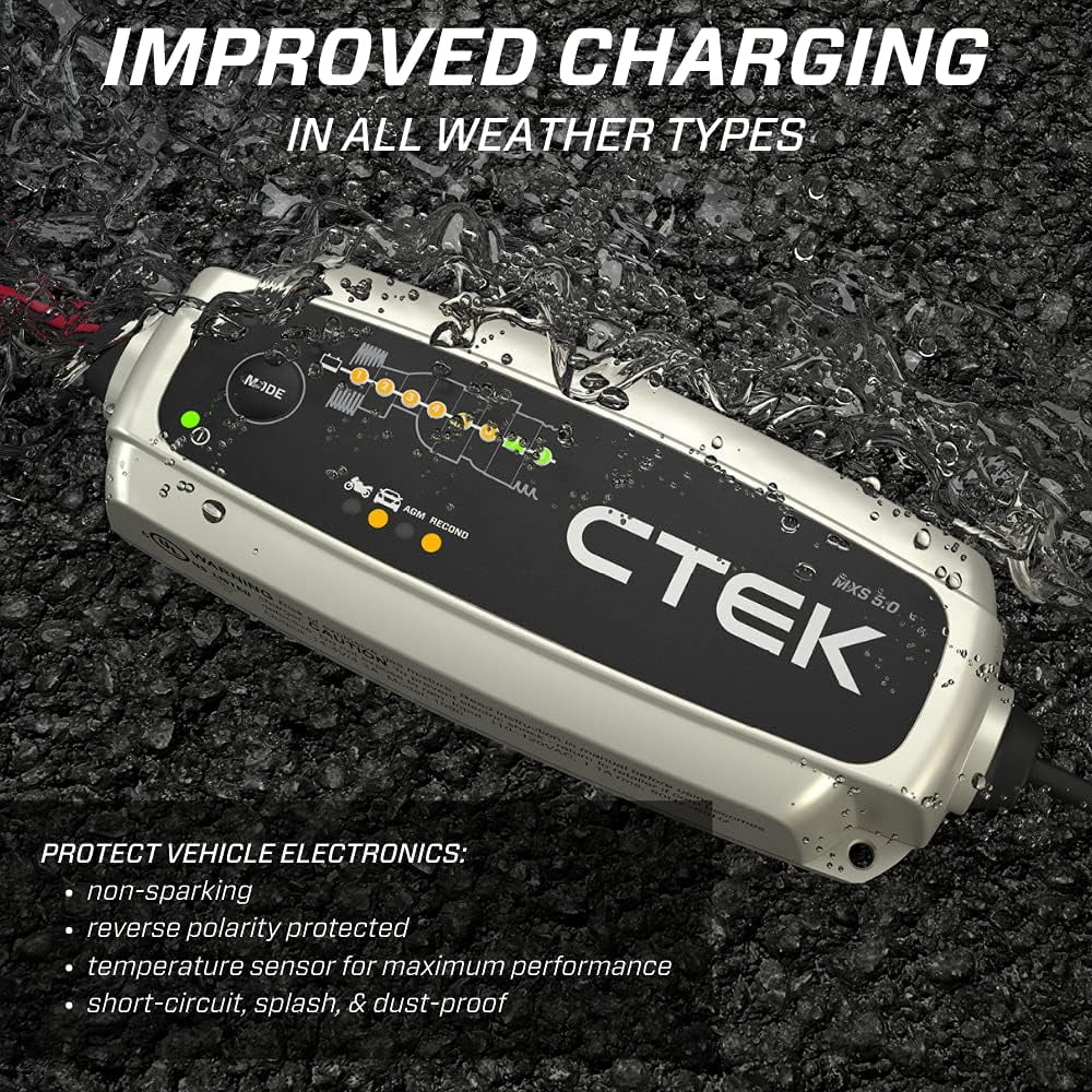 Nouveauté 2026 – Chargeur et mainteneur de batterie entièrement automatique CTEK 40-206 MXS 5.0 4,3 A 12 V