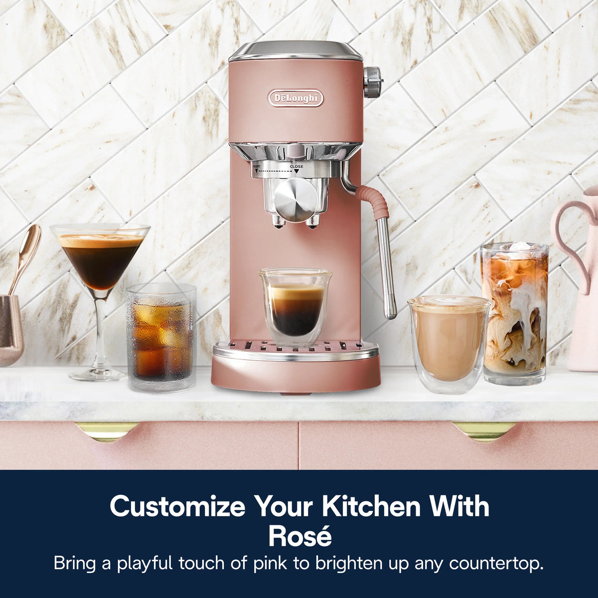 Nouveauté 2026 – Machine à expresso De’Longhi Dedica Duo , format compact avec mousseur intégré pour latte art, expresso, café infusé à froid, lattes et plus encore, acier inoxydable