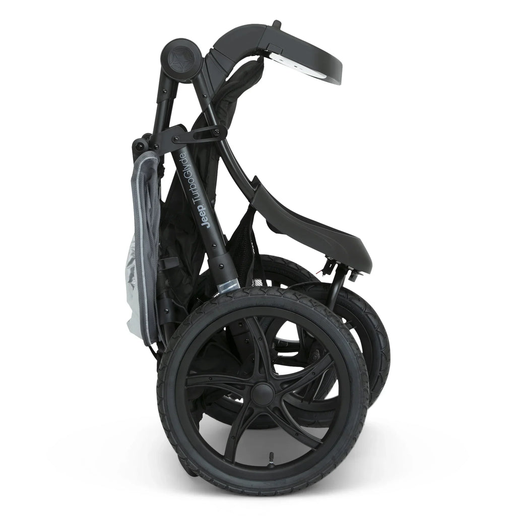 Nouveauté 2026 – Poussette de jogging Jeep TurboGlyde de Delta Children, noire