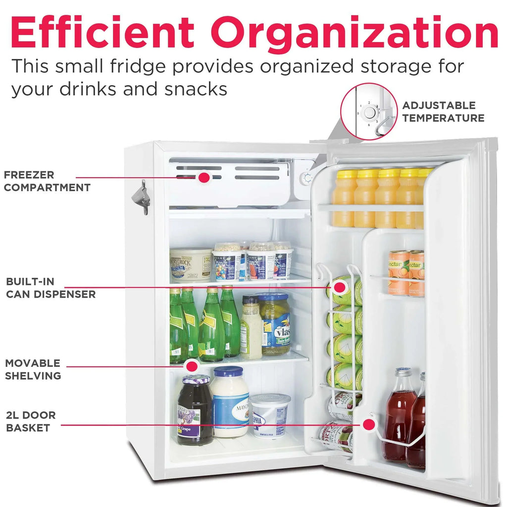 Nouveauté 2026 – Réfrigérateur de bar rétro Frigidaire EFR376-C-PINK 3,2 pi³ (rose), 65 watts, avec ouvre-bouteille latéral