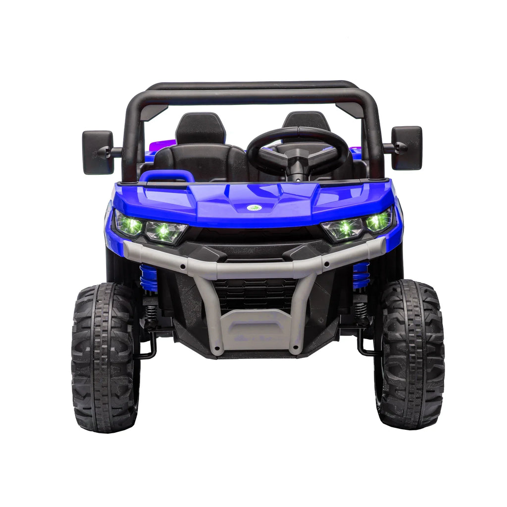 Nouveauté 2026 – Camion électrique Xuanlur 24V 2 places pour enfants , avec moteur 2x200W, benne basculante/pelle, pneus résistants, lumières LED, musique et télécommande, noir