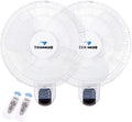 Nouveauté 2026 – lot de 2 - Ventilateur mural Tornado 16 pouces - Télécommande incluse - 3 vitesses - Homologué UL