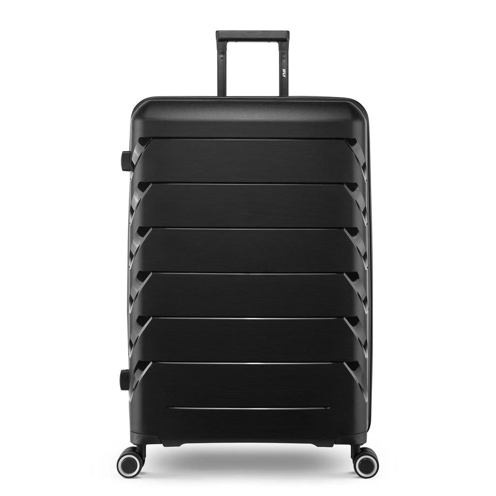 Nouveauté 2026 – Lot de 2) : valise rigide PUR by iFLY 28" noire, format enregistrement, noire