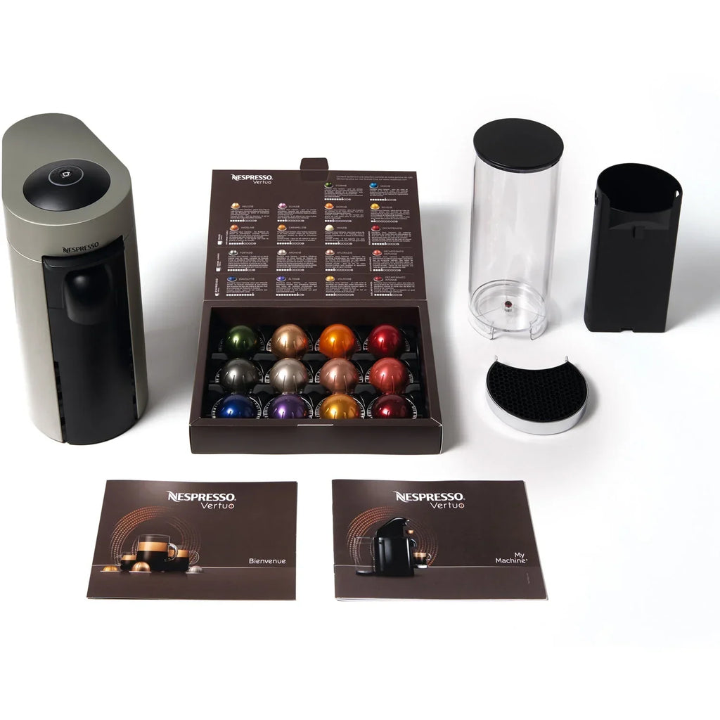 Nouveauté 2026 – Machine à café et expresso Nespresso Vertuo Plus de De'Longhi avec Aerocinno, grise, dosettes individuelles