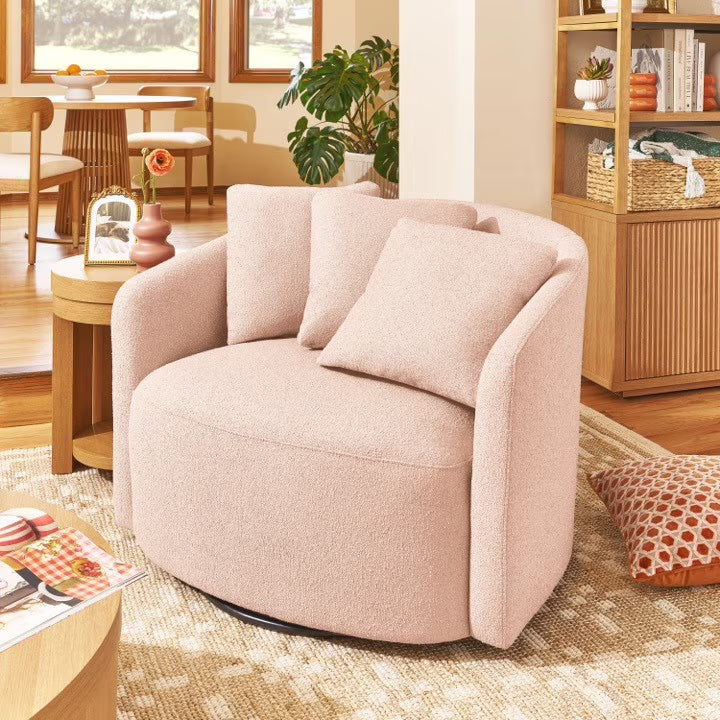 Nouveauté 2026 – Fauteuil d'appoint Beautiful Drew de Drew Barrymore (édition ), coloris crème bouclé