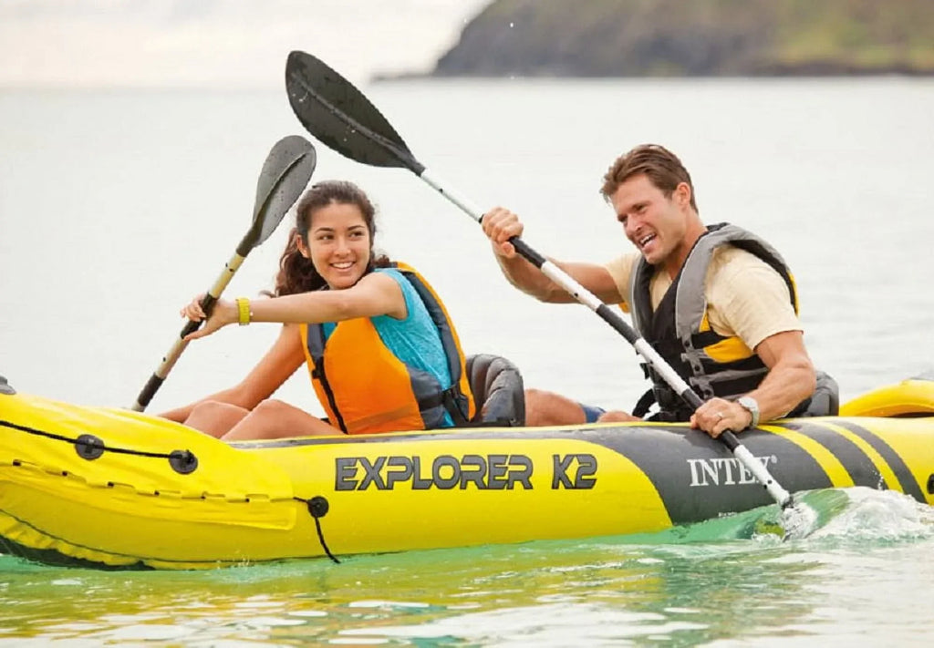 Nouveauté 2026 – Kayak gonflable Intex Explorer K2 avec rames et pompe à main