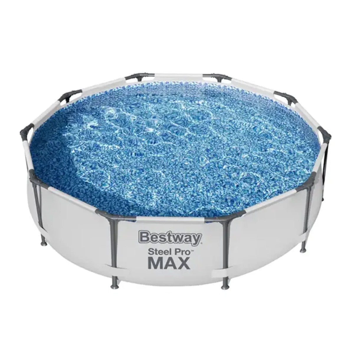 Nouveauté 2026 – Piscine hors sol extérieure Bestway Steel Pro MAX 10'x30" avec pompe, structure métallique, ronde