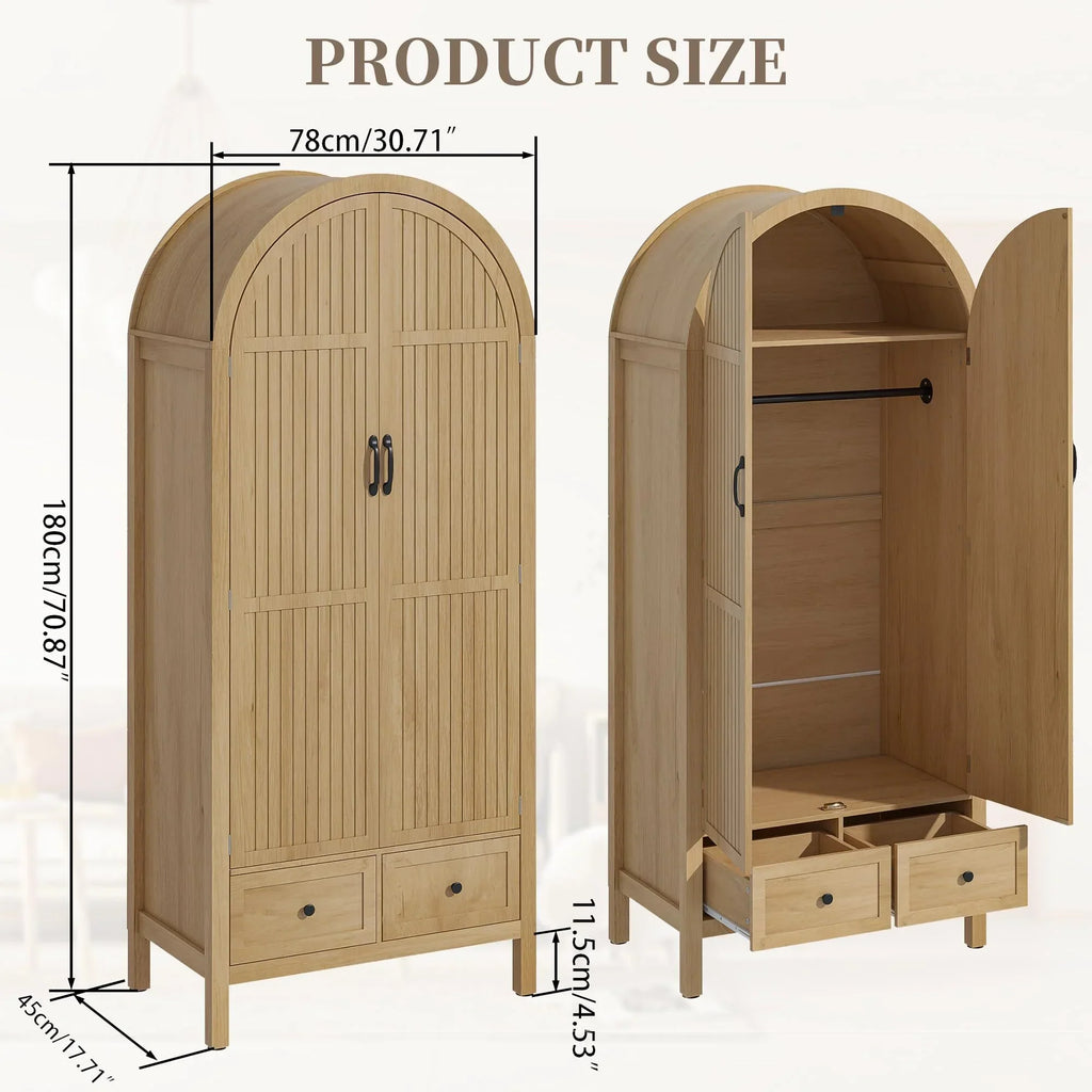 Nouveauté 2026 – Armoire-penderie Armoire , armoire de chambre avec tiroirs, armoires de rangement en bois