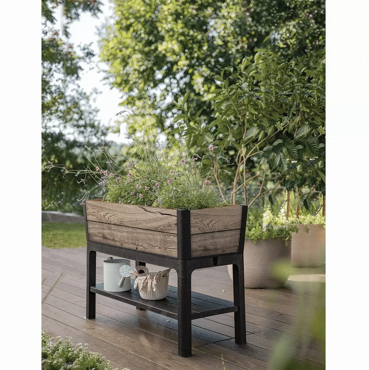 Nouveauté 2026 – Lit de jardin surélevé en résine de 29 gallons de la collection Signature Keter