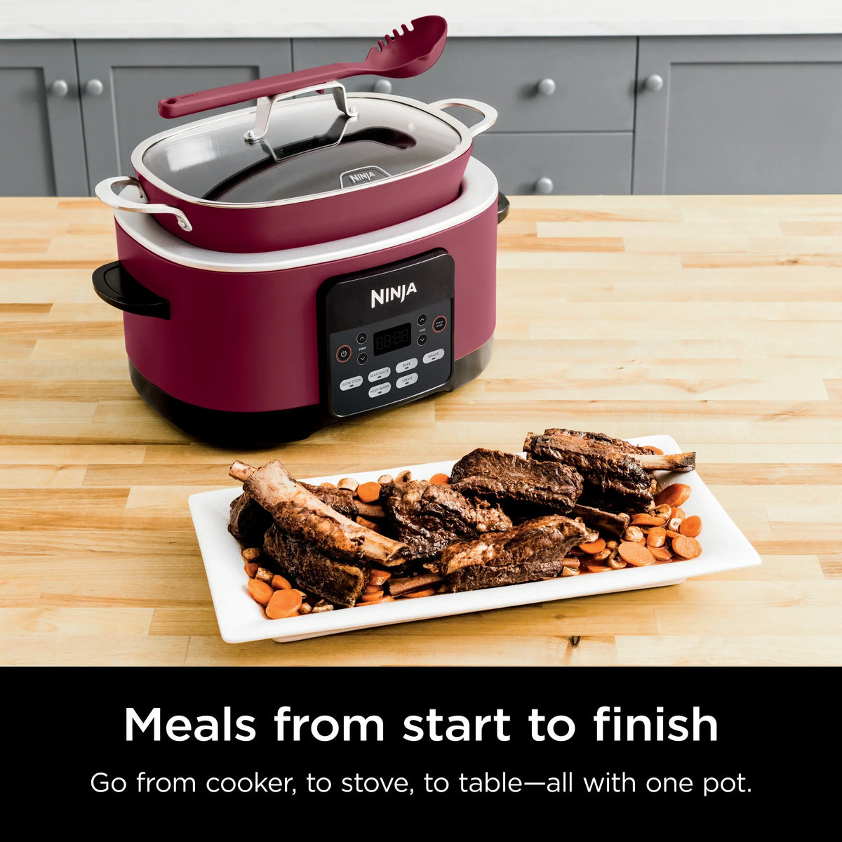 Nouveauté 2026 – Cuiseur multifonction Ninja Foodi Possible Cooker 8,5 qt, saveur tarte aux cerises, MC1000WM