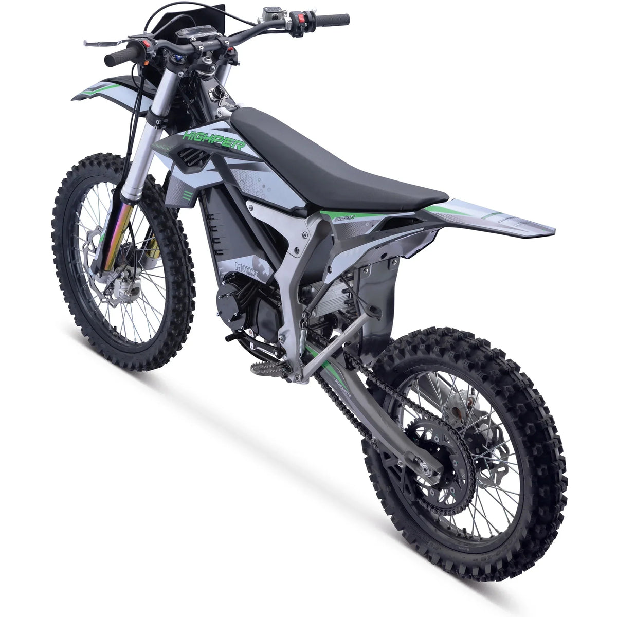 Nouveauté 2026 – Motocross électrique MotoTec Venom 72 V 12 000 W blanche