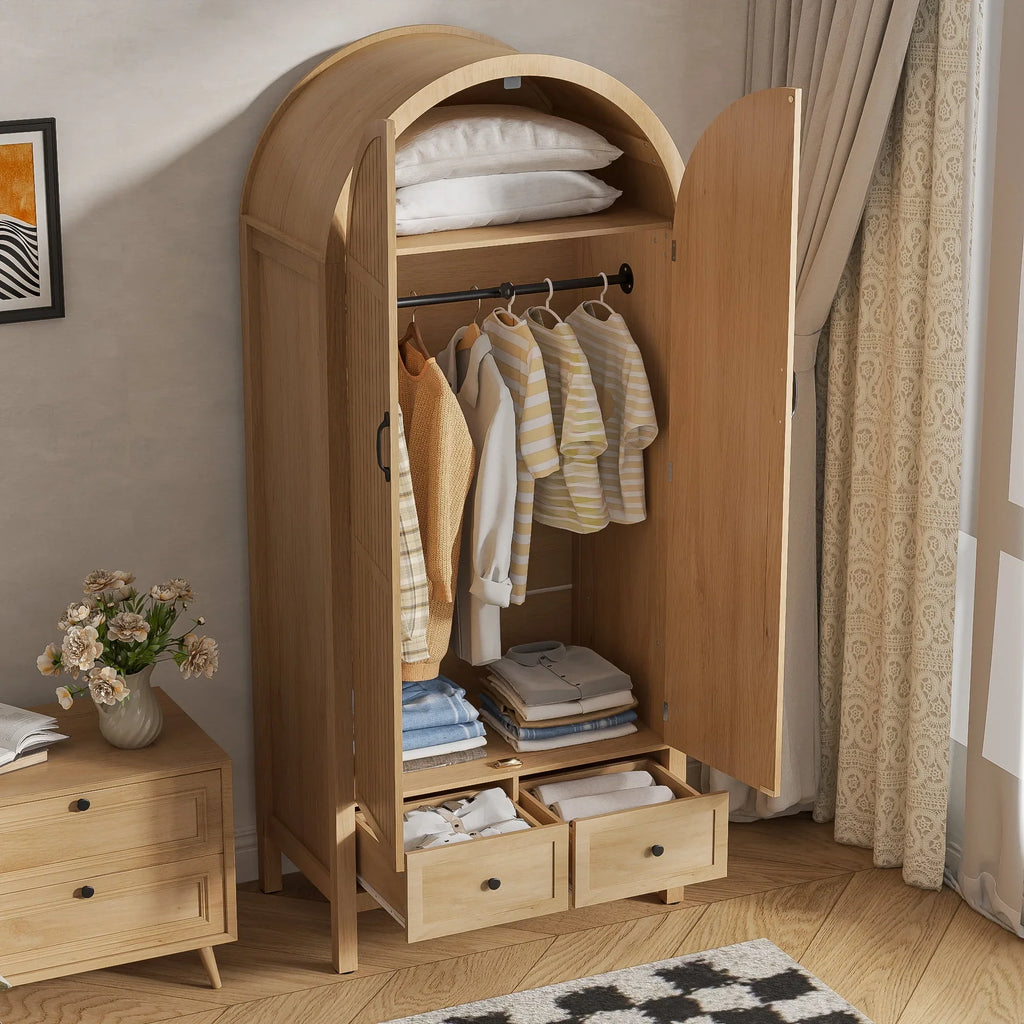 Nouveauté 2026 – Armoire-penderie Armoire , armoire de chambre avec tiroirs, armoires de rangement en bois