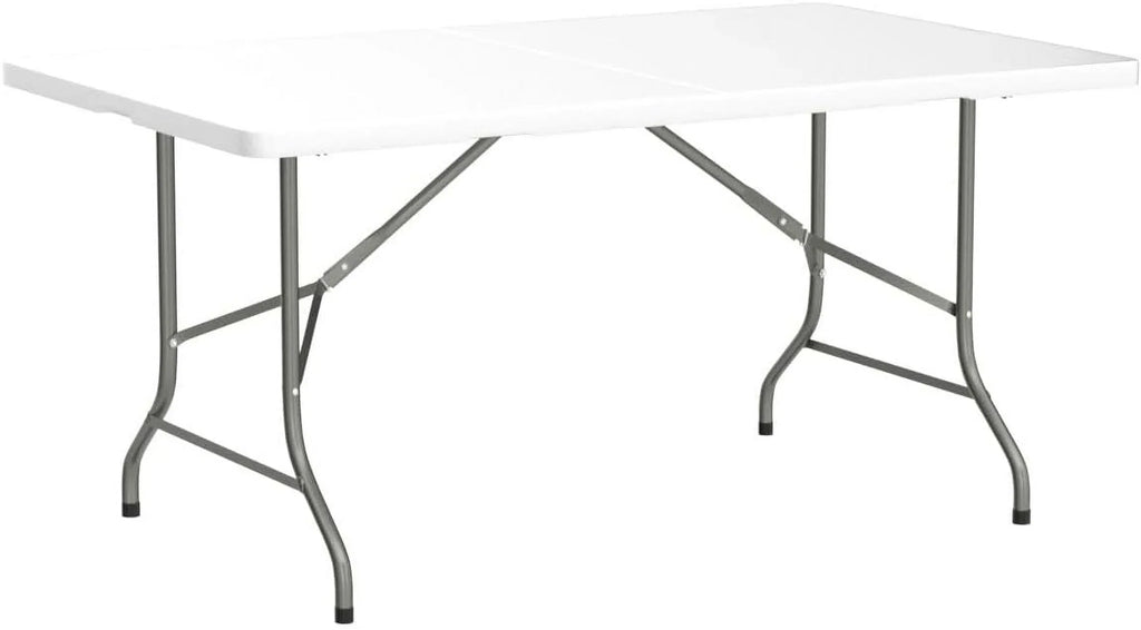 Nouveauté 2026 – Table pliante portable de 2,4 m (8 pi) en plastique blanc, idéale pour l'intérieur et l'extérieur, parfaite pour les fêtes, les pique-niques et le camping. Disponible en 4,2 m (4 pi), 1,8 m (6 pi) et 2,4 m (8 pi